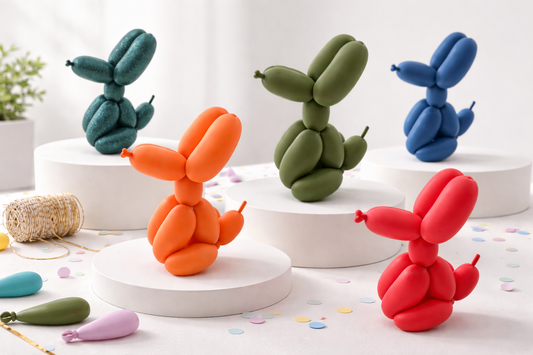 3D ballonhund siddende 10cm